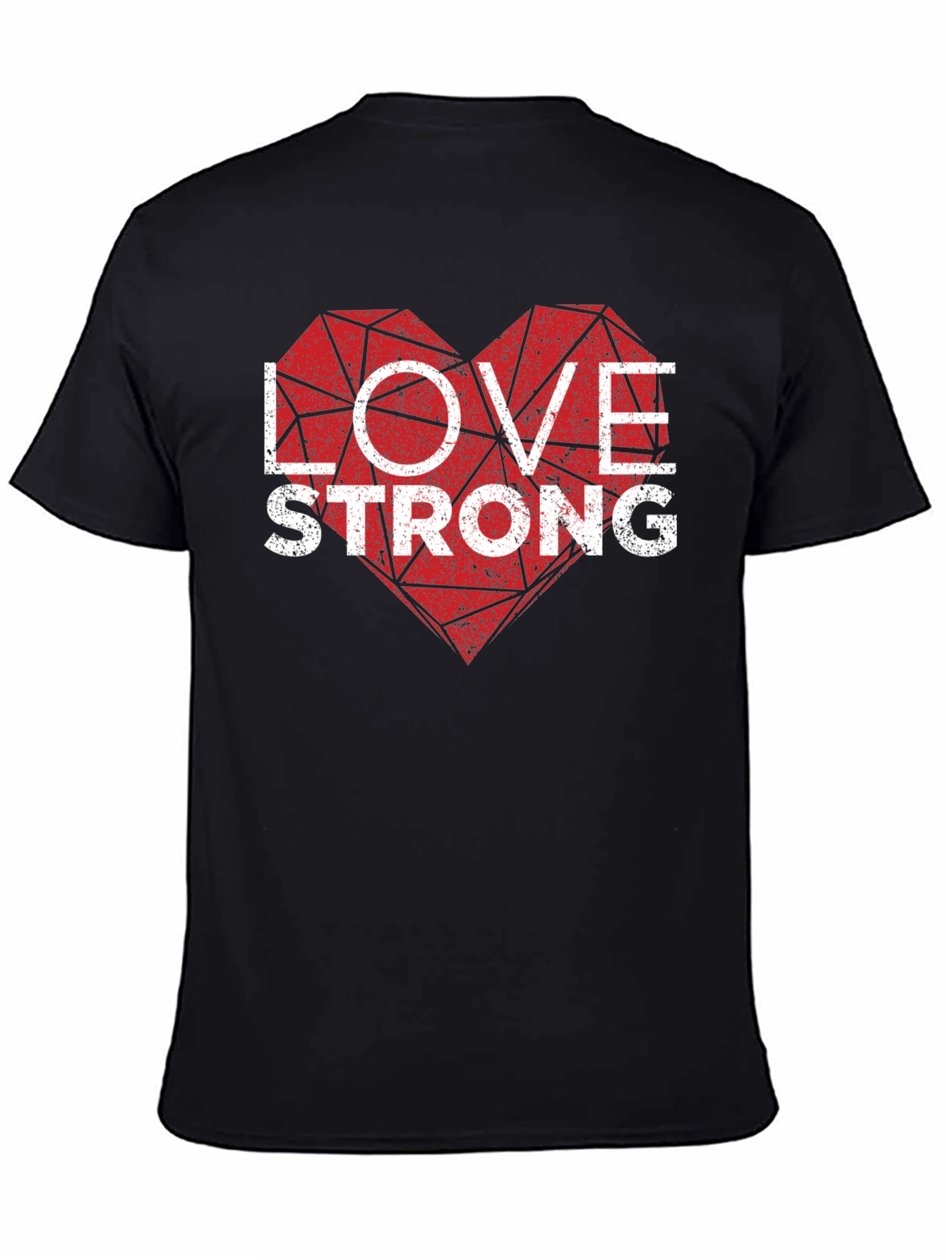 Love Strong Graphic Tee - Men's Black T-Shirt - 4