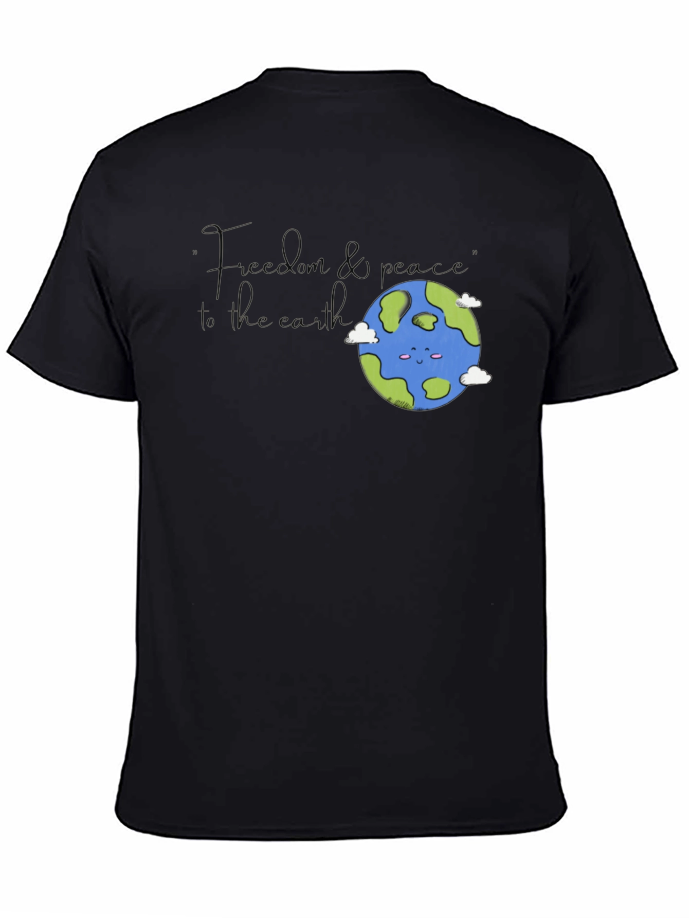 Black Earth Graphic T-Shirt - Black view 4