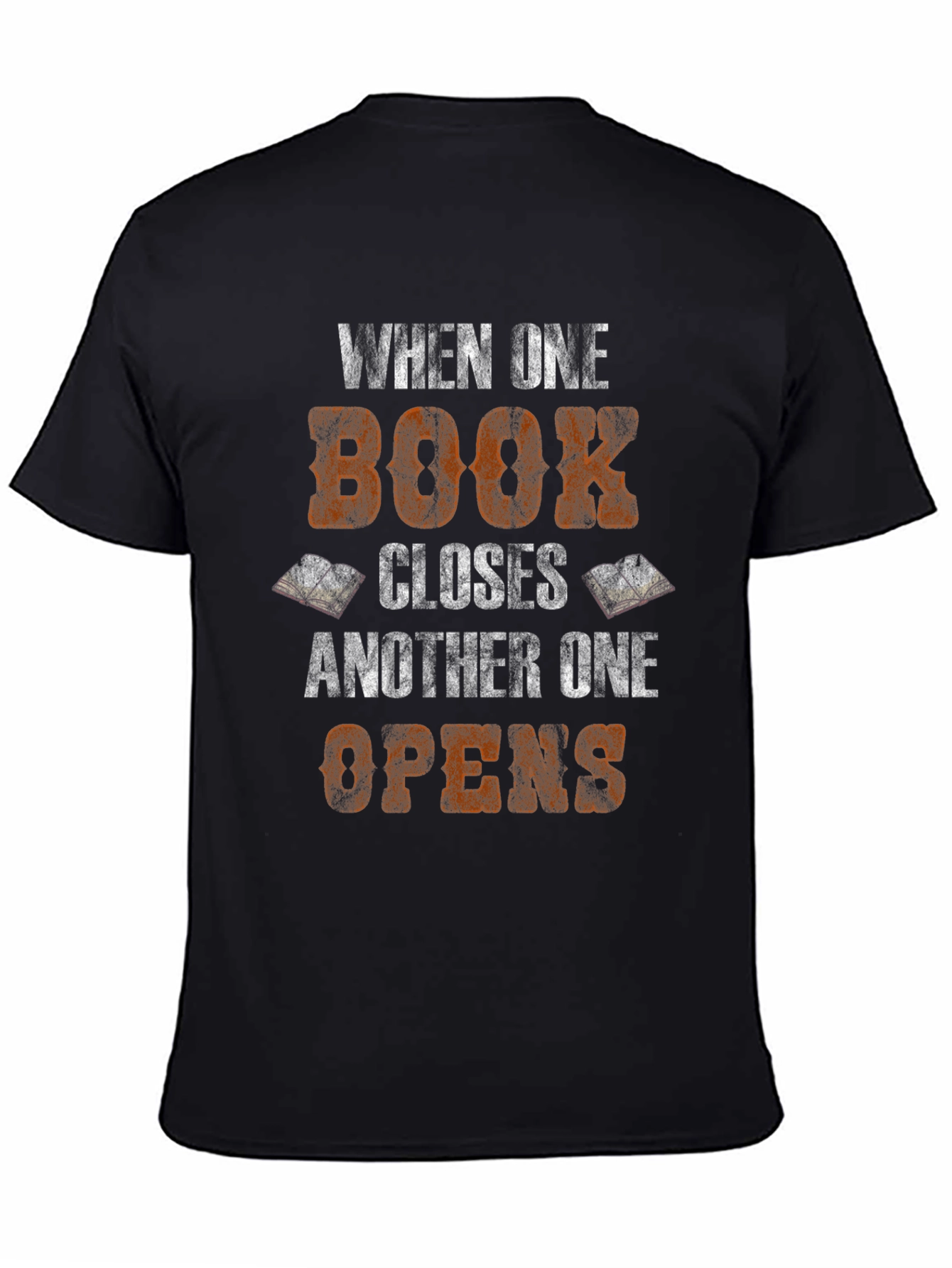 Black Book Lover T-Shirt - When One Book Closes... view 4