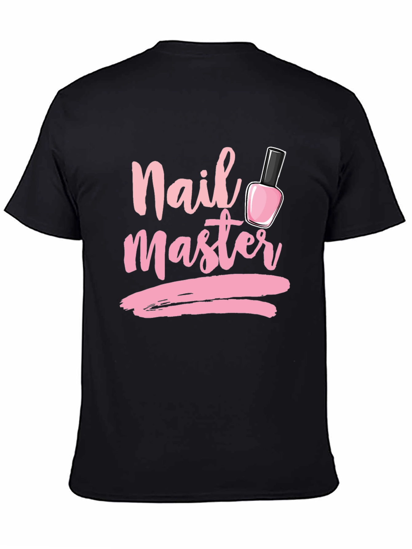 Black Nail Master T-Shirt - Stylish Manicure Design view 4