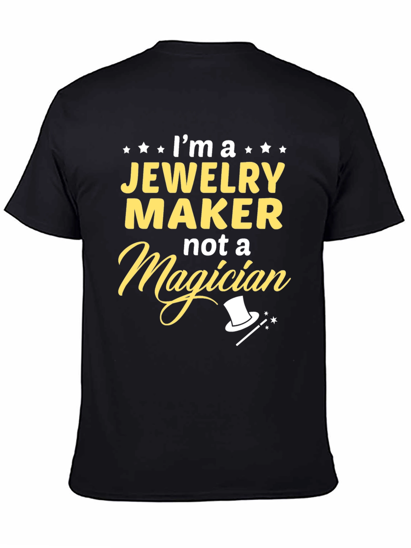 Black Jewelry Maker T-Shirt - Funny Profession Tee view 4