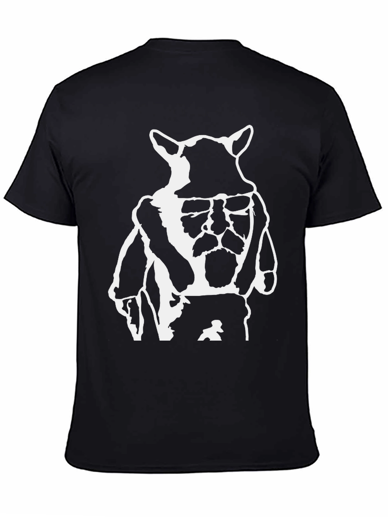 Black Black Graphic Tee - Yoda DJ Design view 4