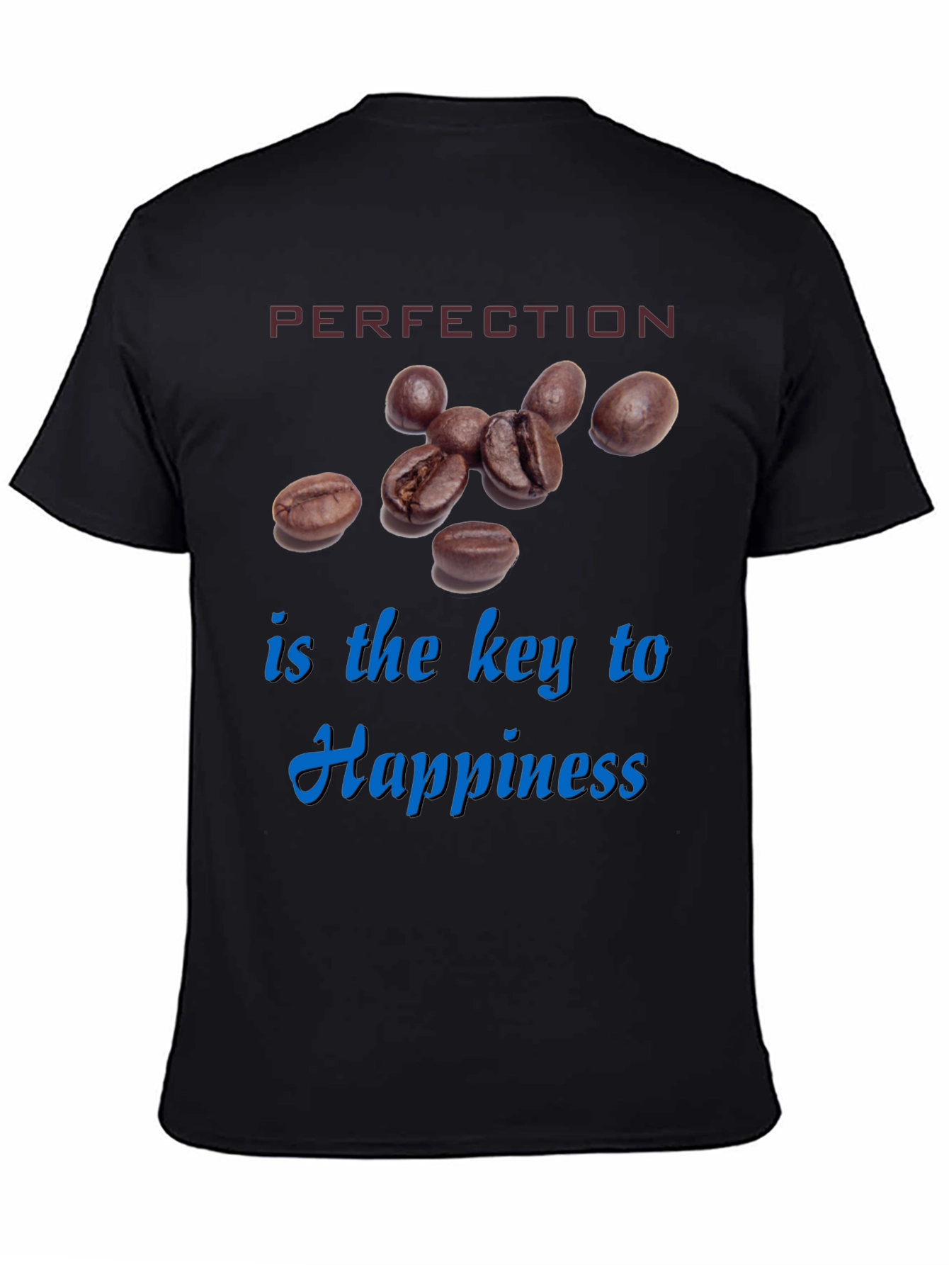 Black Perfection is Key Coffee Graphic Tee view 4