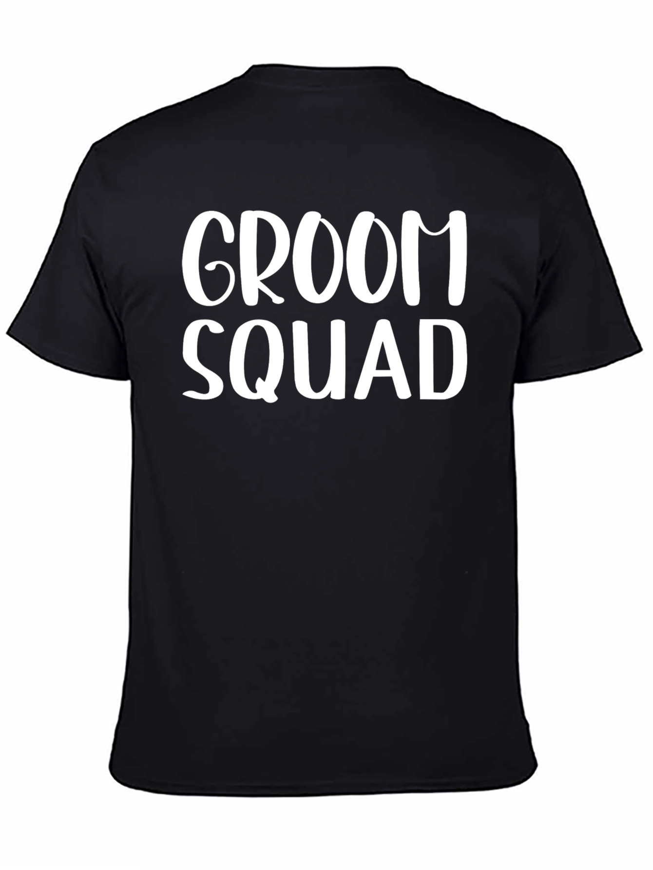 Black Groom Squad Crew Neck T-Shirt view 4