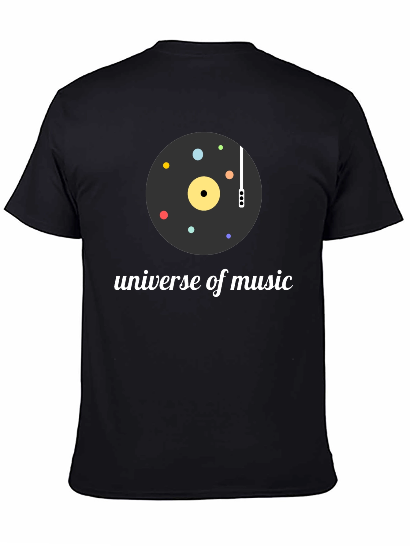 Universe of Music Black Graphic Tee - 4