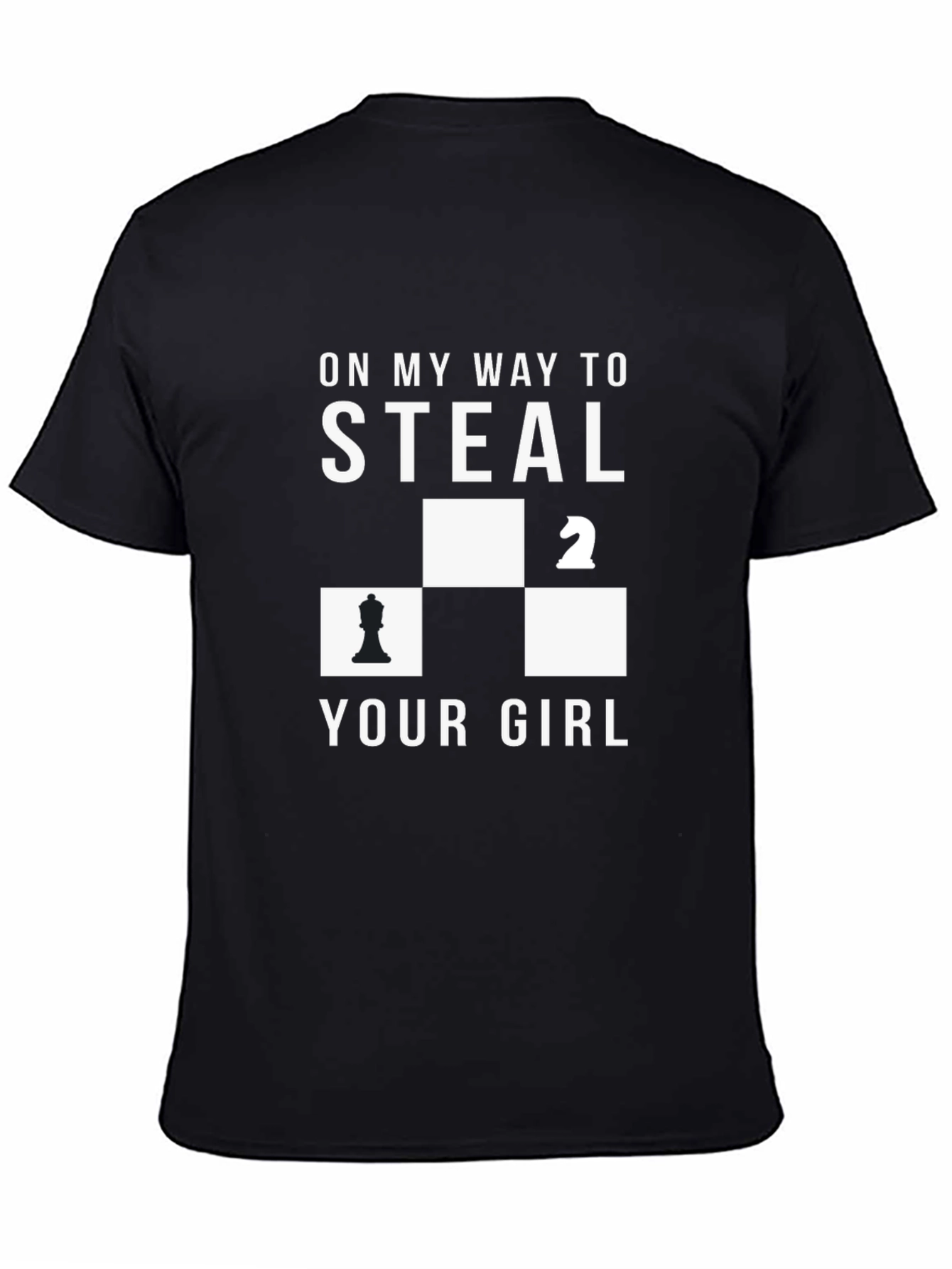 Black Chess Steal Your Girl Graphic Tee view 4