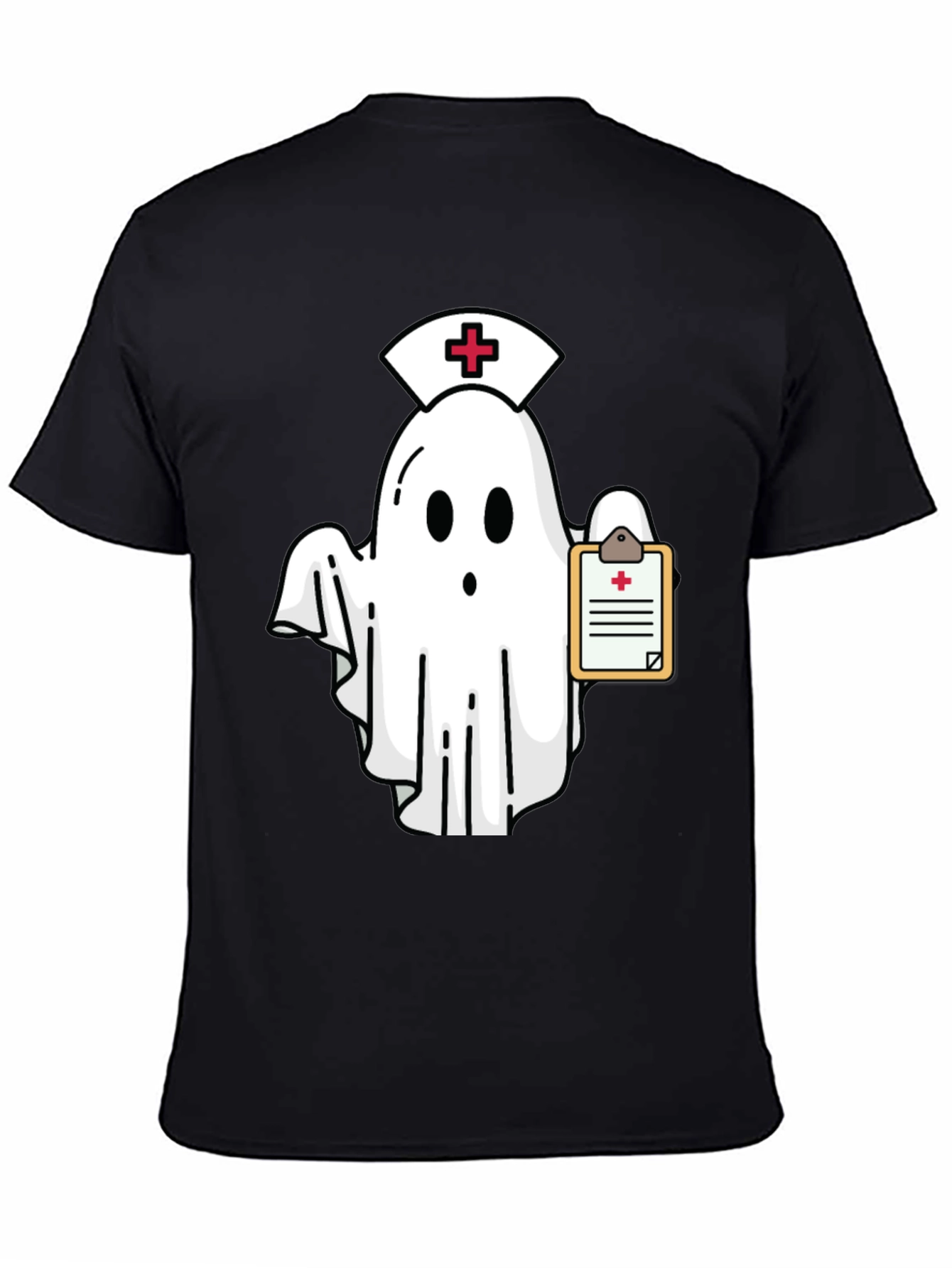 Black Nurse Ghost T-Shirt view 4