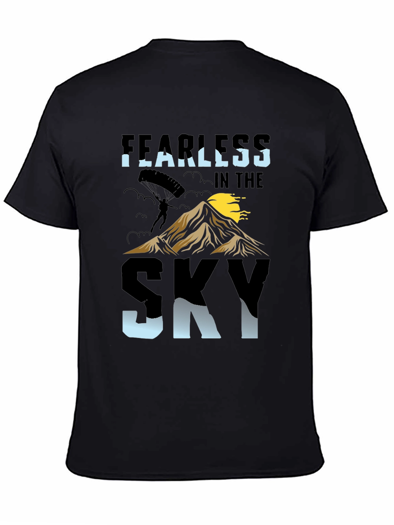 Black Fearless in the Sky T-Shirt view 4