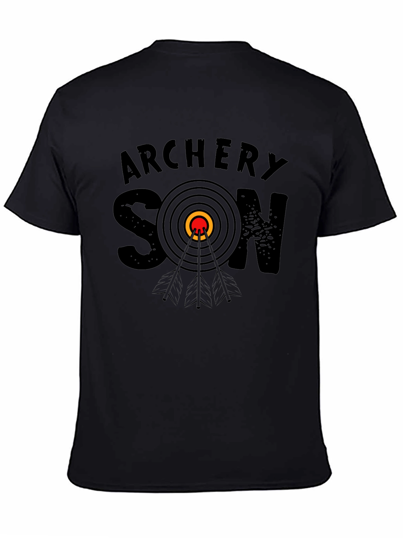 Black Archery Son T-Shirt - Target Dad Tee view 4