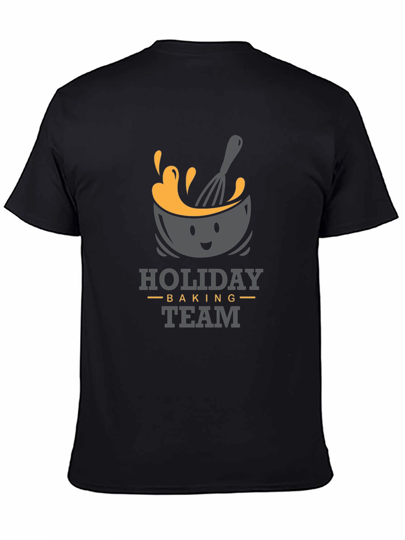Black Holiday Baking Team T-Shirt view 4