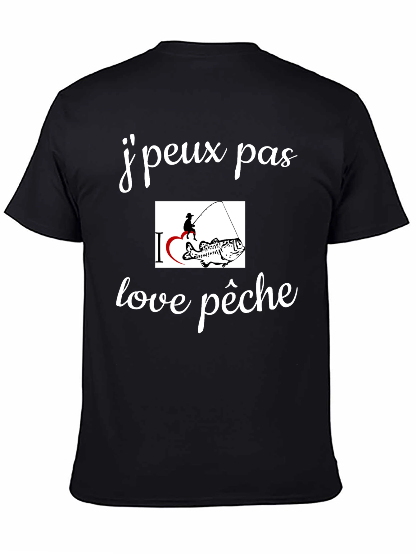 Fishing T-Shirt - "J'peux pas love pêche"  Graphic Tee - 4