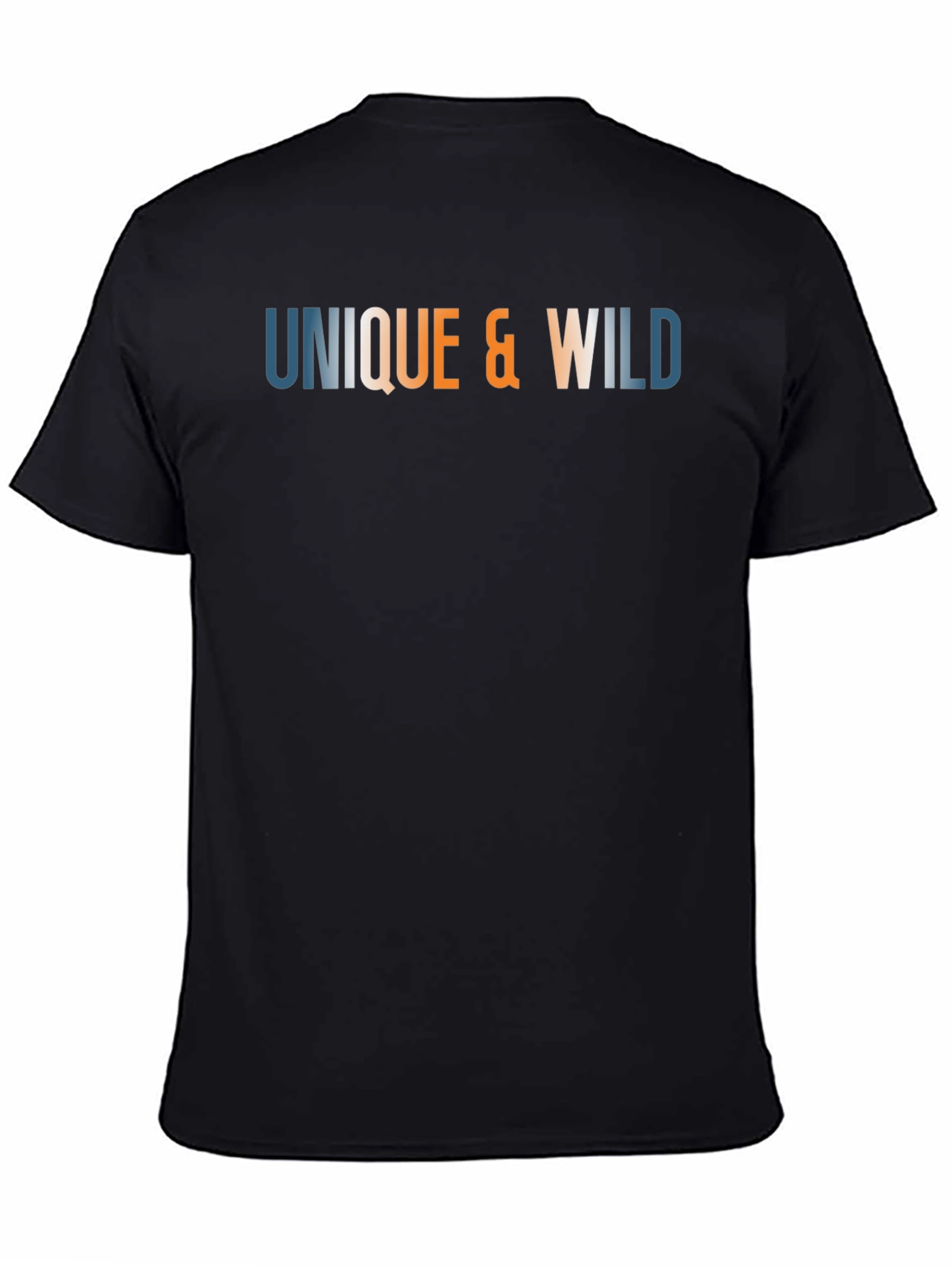 Black Unique & Wild Graphic T-Shirt view 4