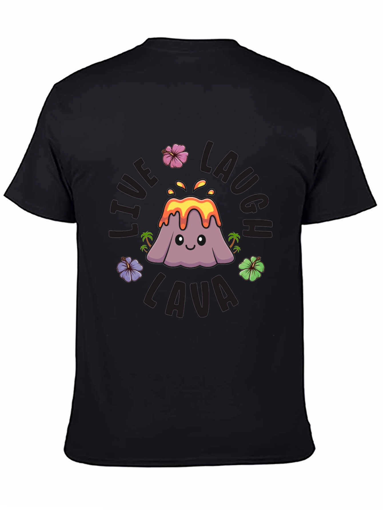 Black Live Laugh Lava Graphic T-Shirt view 4