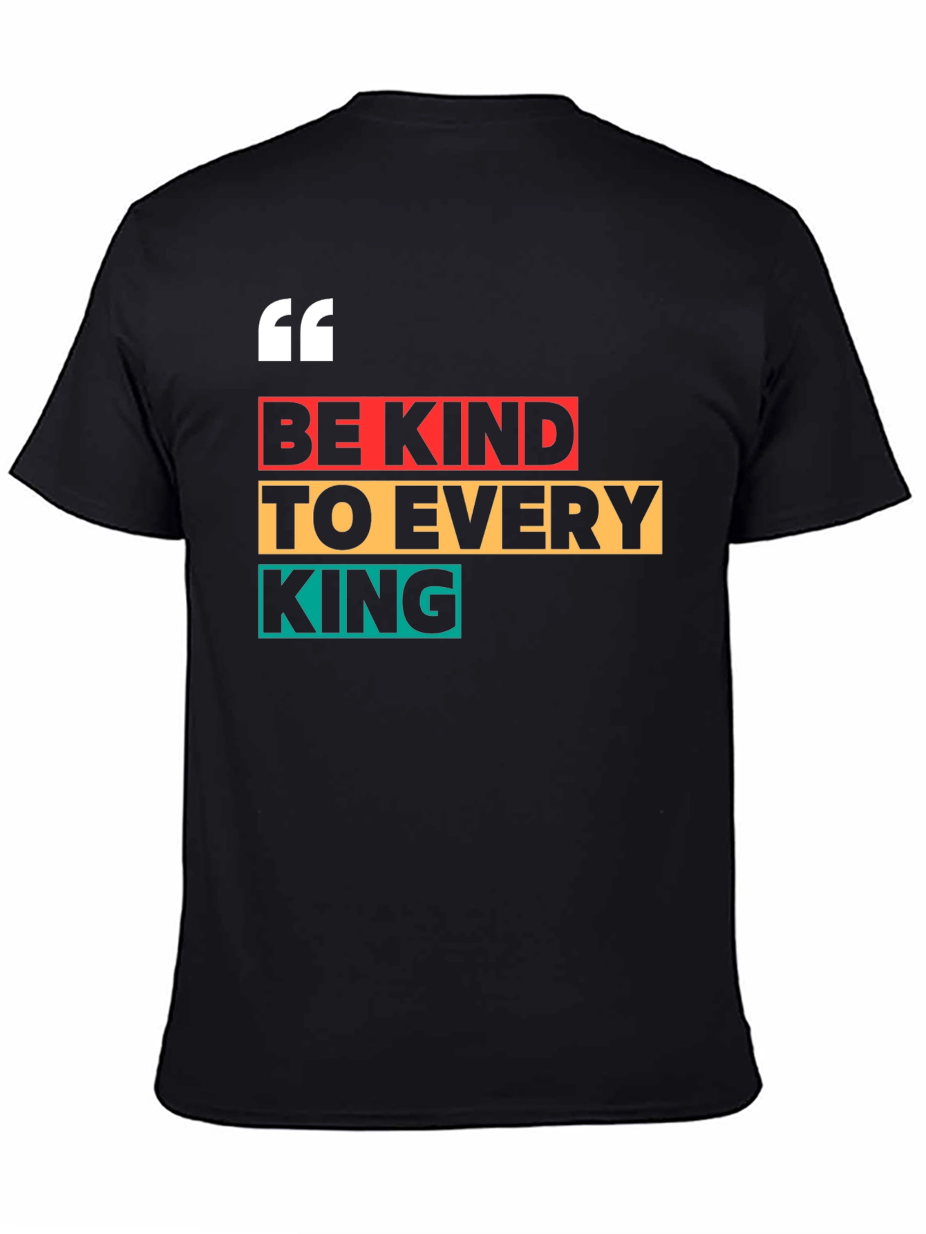 Black Be Kind To Every King Black Graphic Tee view 4