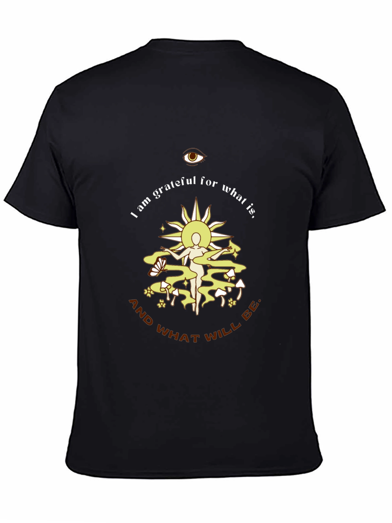 Black Grateful Graphic Tee - Unisex Casual Cotton Blend view 4