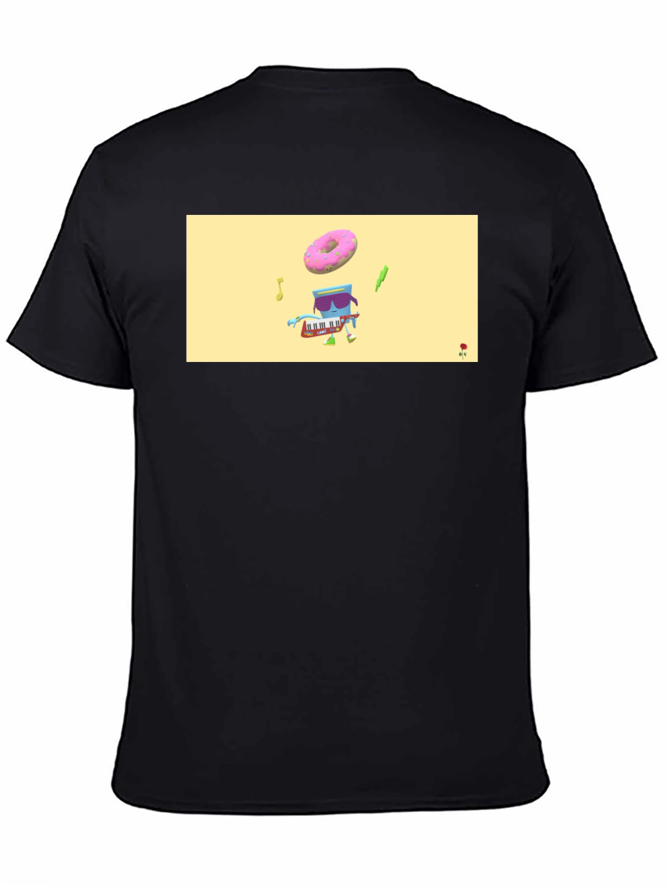 Black Funky Keyboard T-Shirt view 4