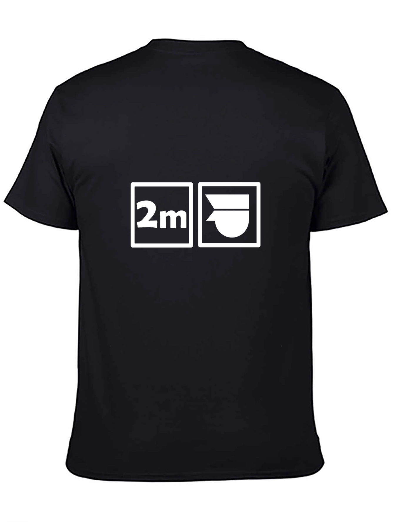 Black 2M T-Shirt - Bold Graphic Design view 4