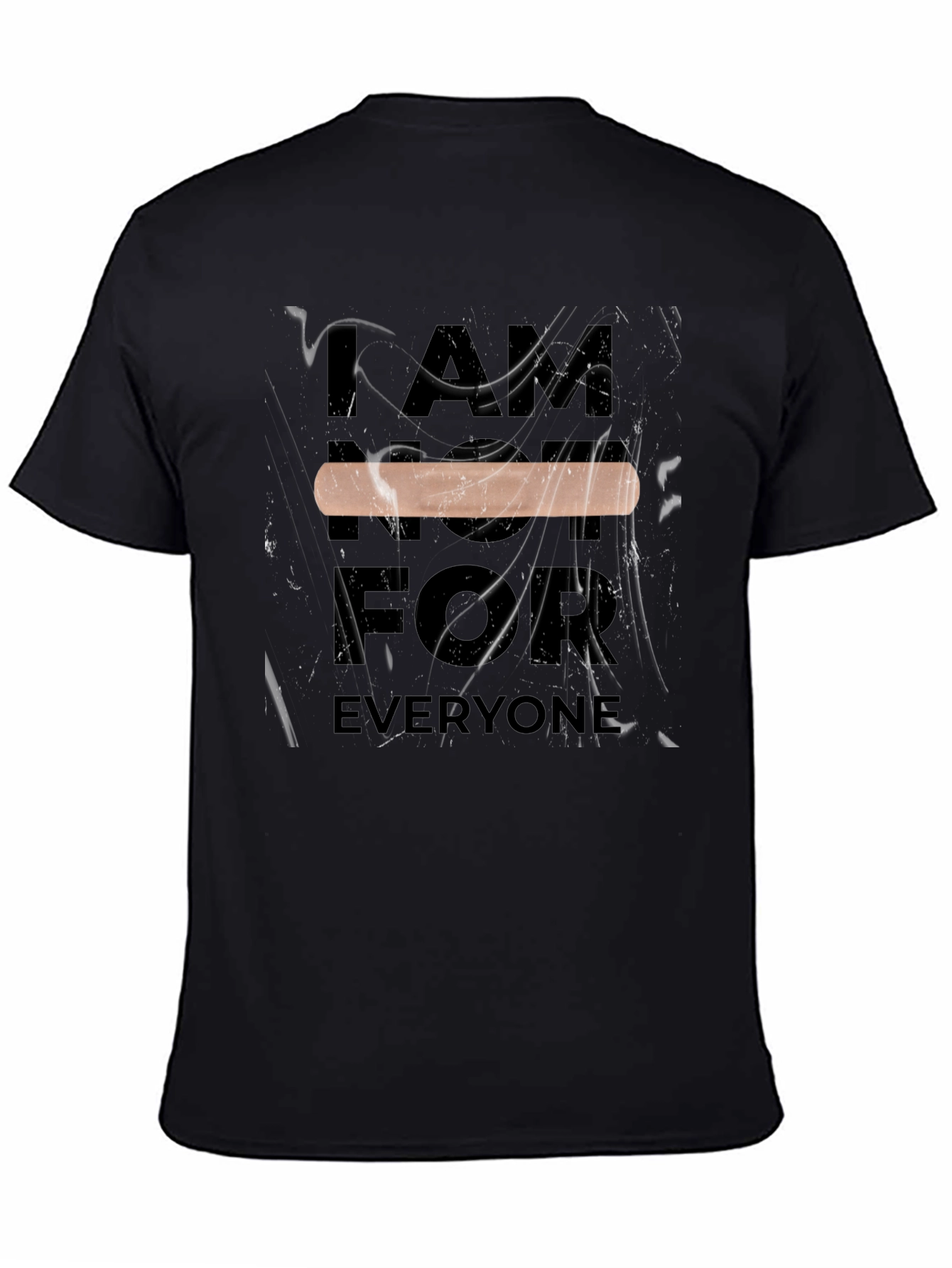 Black Inclusive T-Shirt - "I AM HERE FOR EVERYONE" view 4