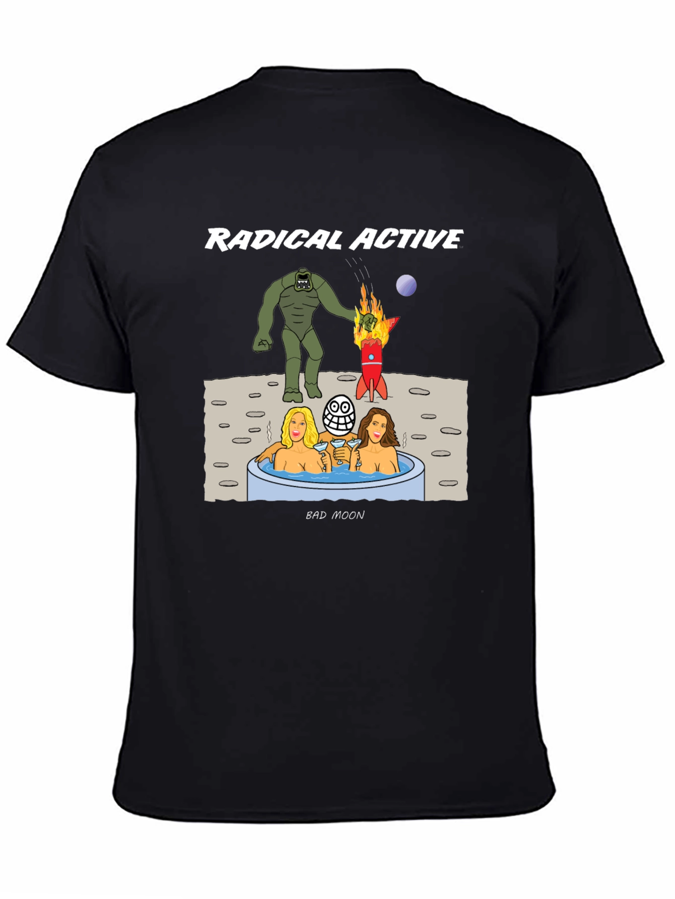 Black Radical Active Bad Moon T-Shirt view 4