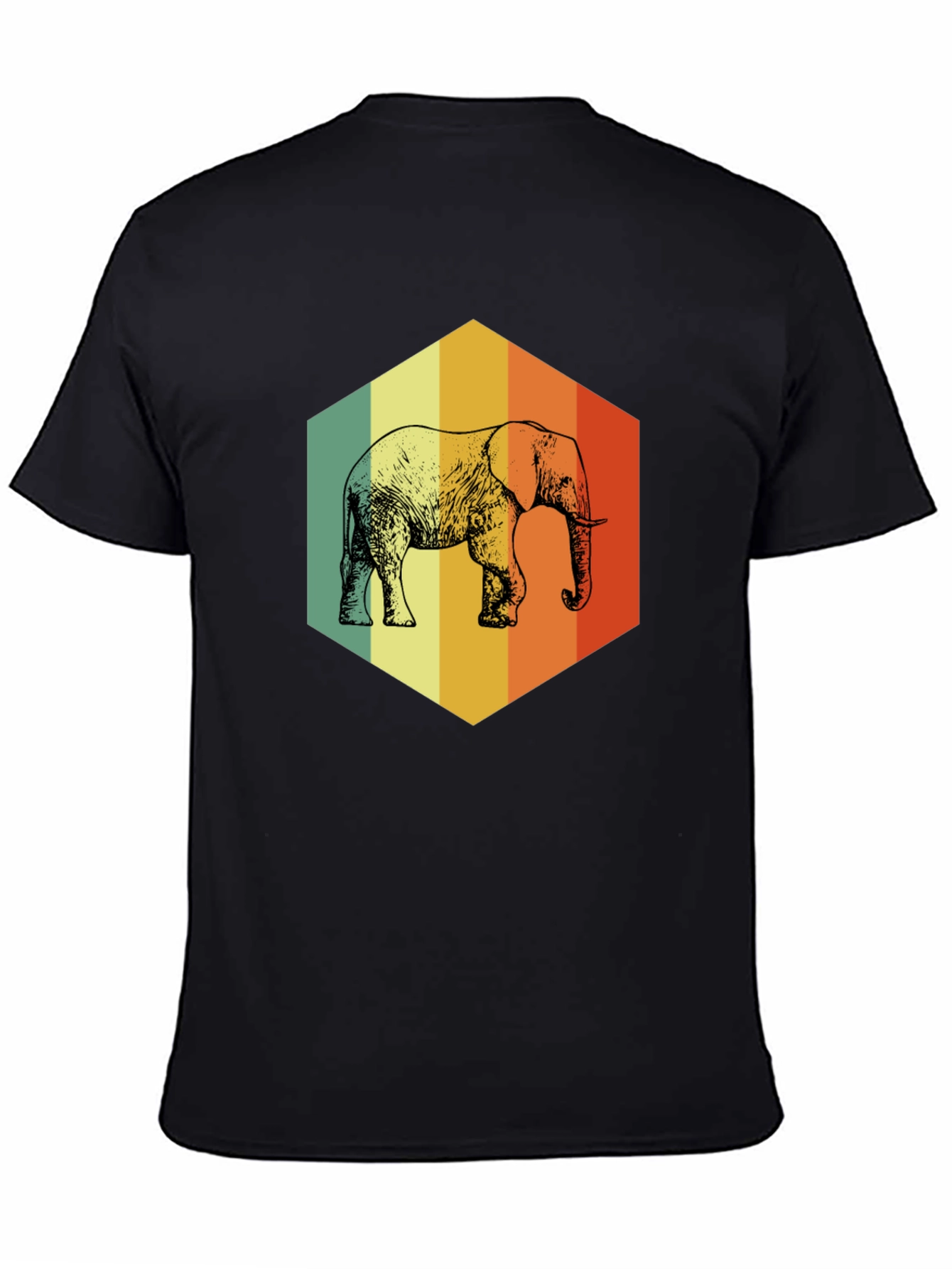 Retro Elephant Graphic T-Shirt - Men's - 4