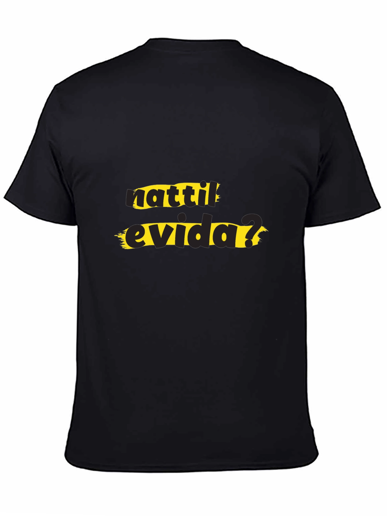 Black Nattile Evida? Black T-Shirt view 4