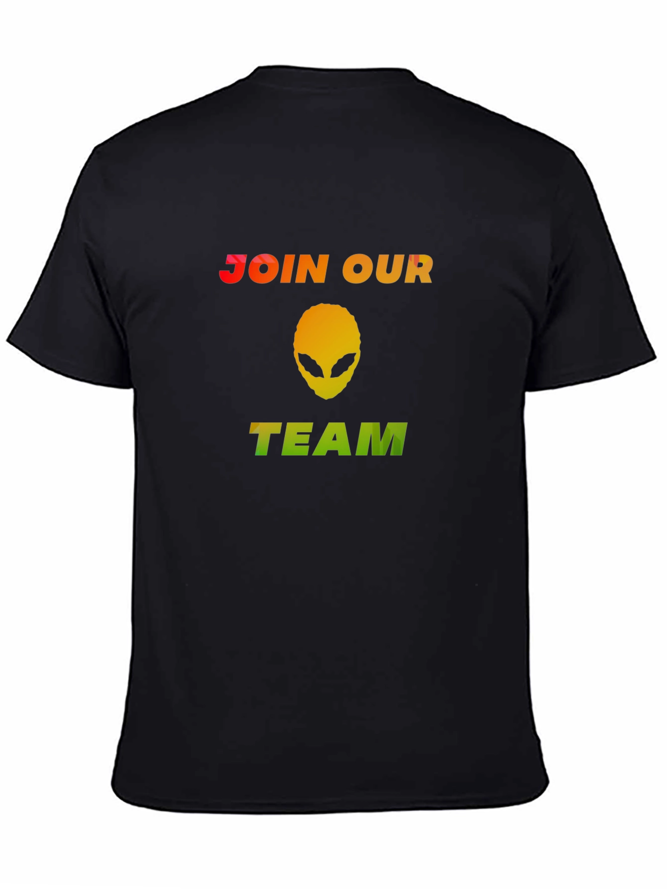 Black Join Our Team Alien T-Shirt - Black view 4
