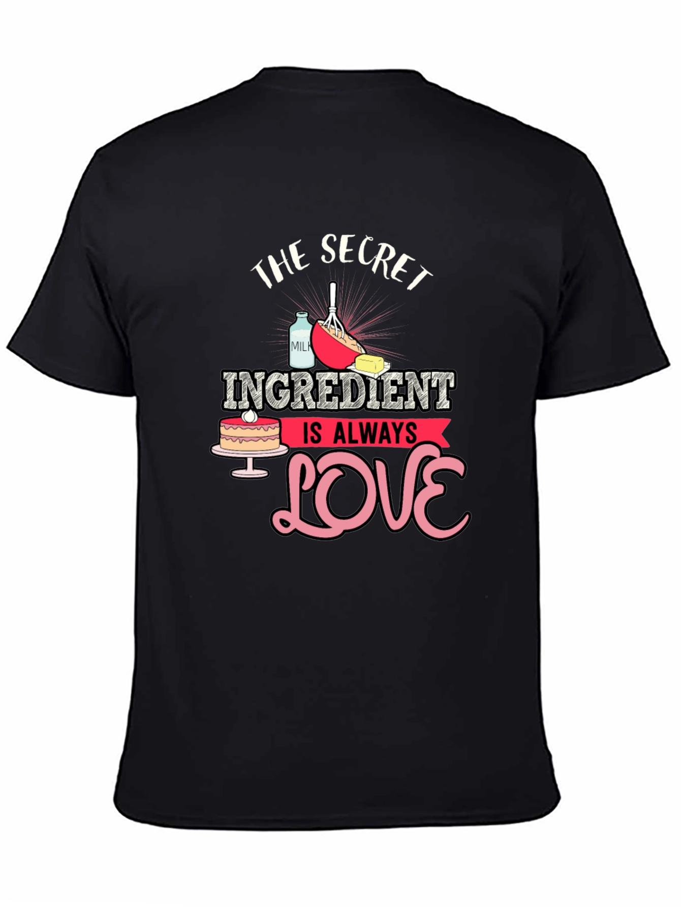 Black Secret Ingredient Love Black T-Shirt view 4