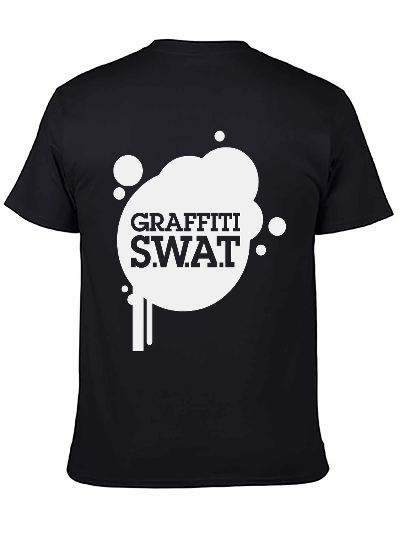 Black Graffiti S.W.A.T. Black Tee view 4