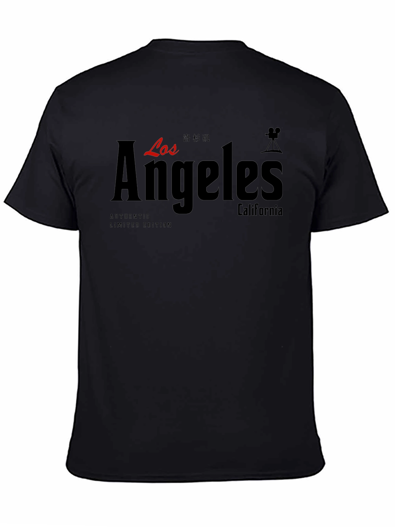 Los Angeles Black Graphic T-Shirt - Authentic Limited Edition - 4