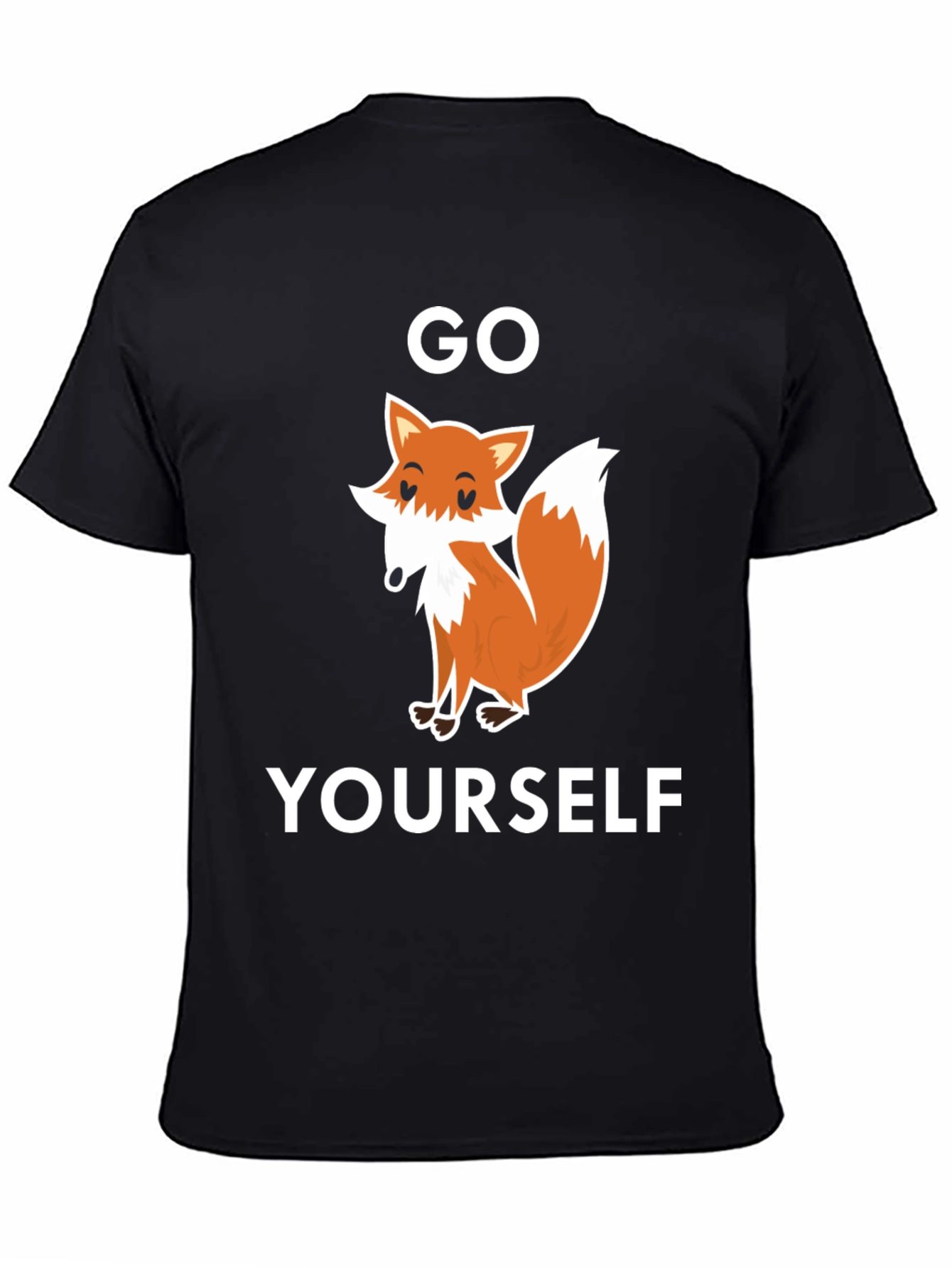 Black Go Fox Yourself Graphic T-Shirt view 4