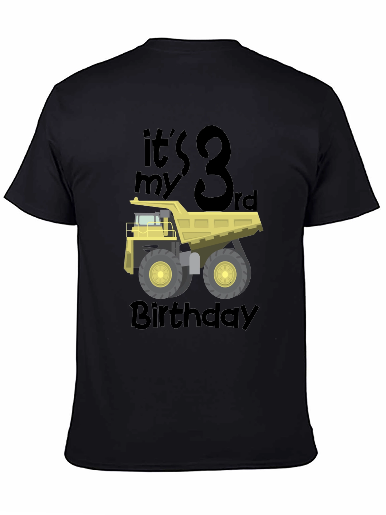 It's My 3rd Birthday Dump Truck T-Shirt - 4