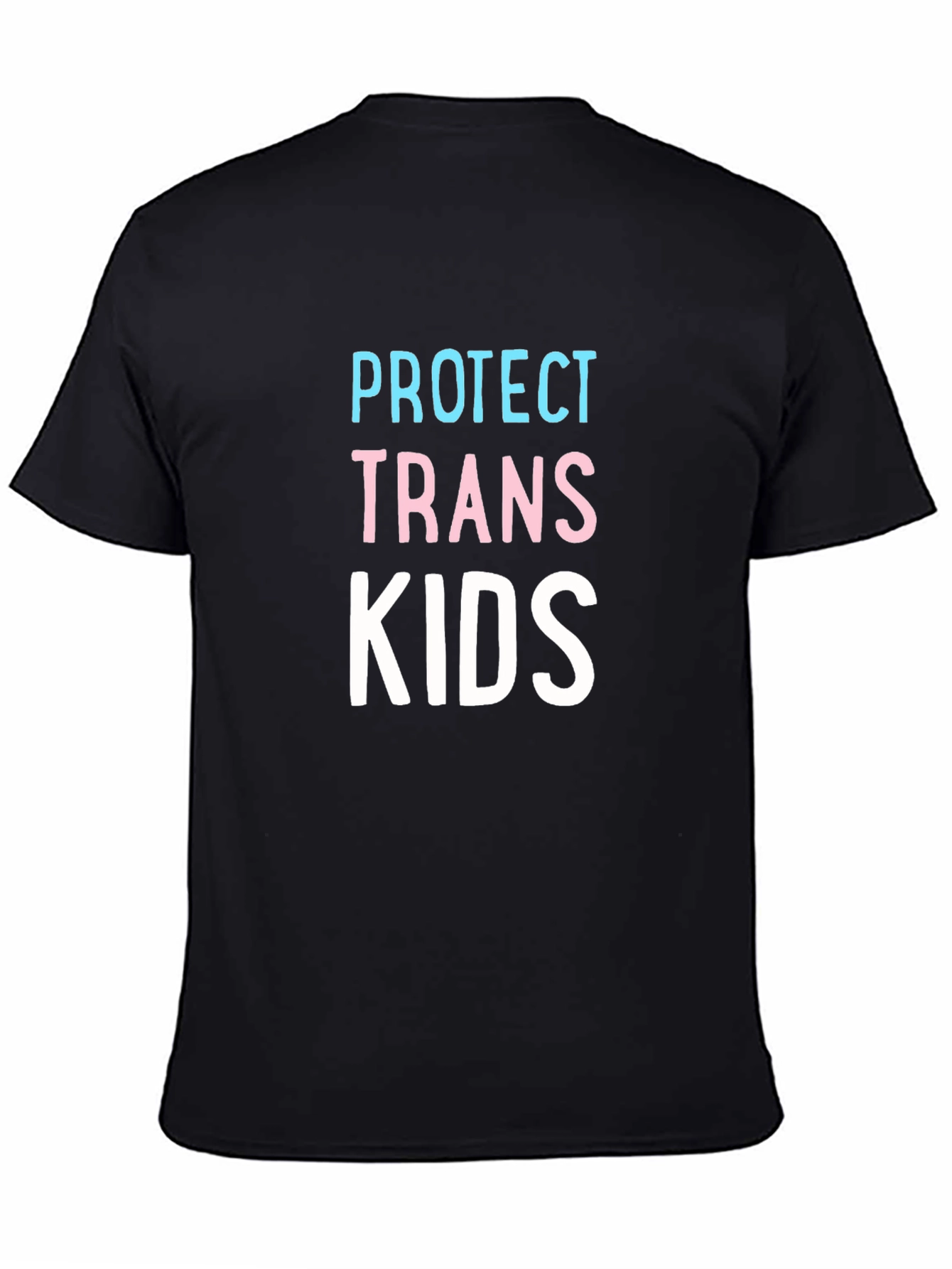 Black Protect Trans Kids Graphic Tee - Black view 4