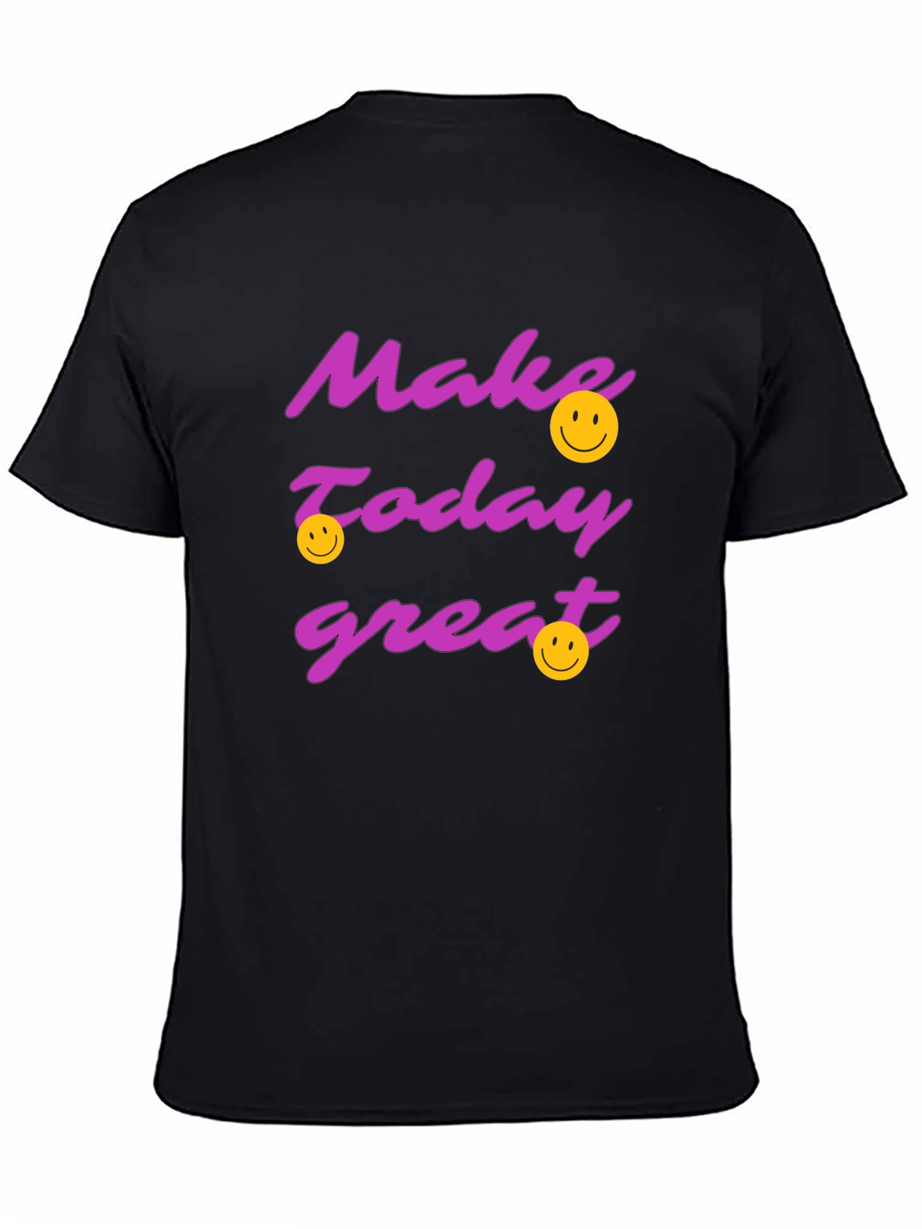 Black Make Today Great Graphic T-Shirt - Black view 4
