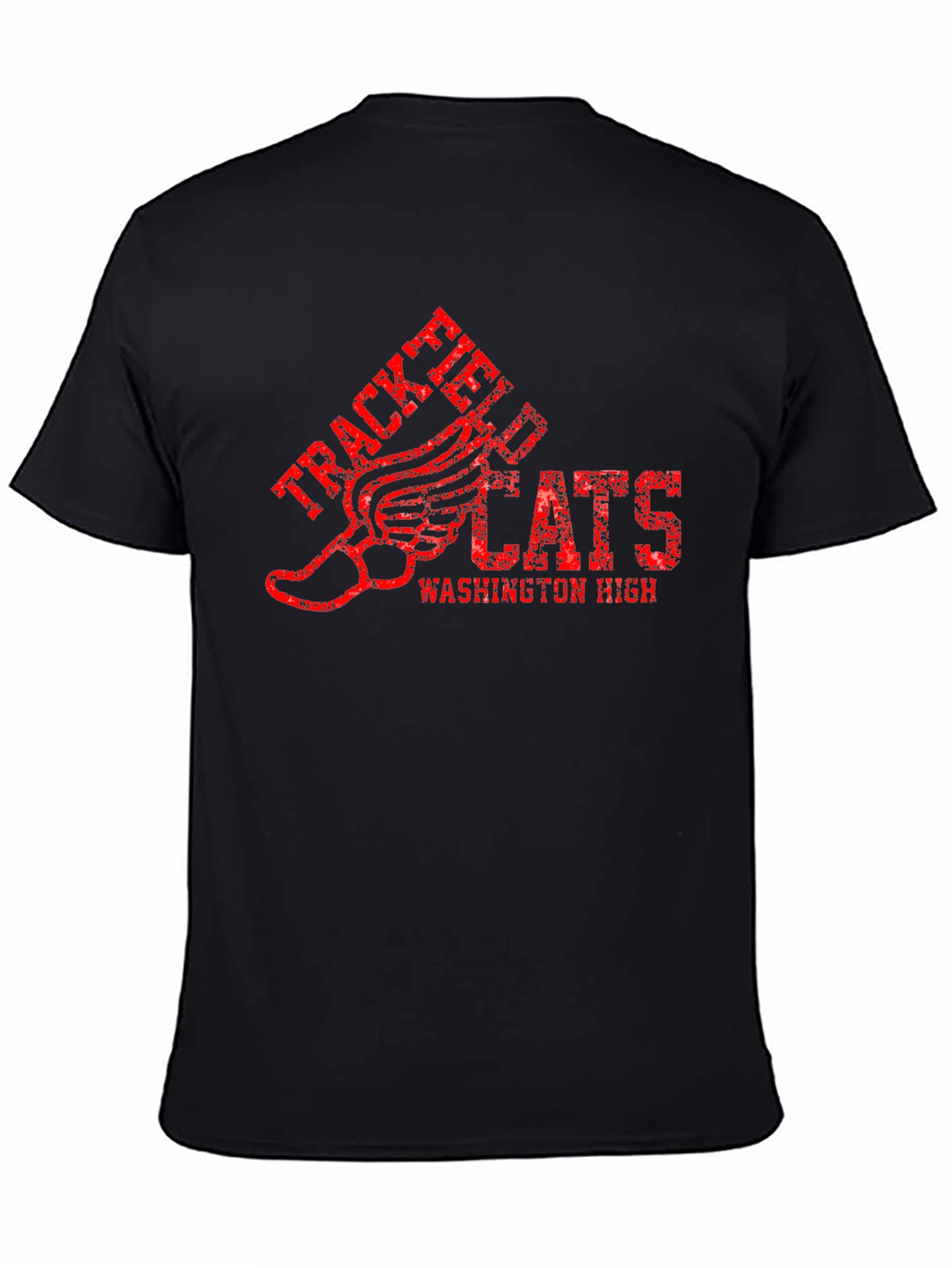 Track & Field Wildcats Black Graphic T-Shirt - 4
