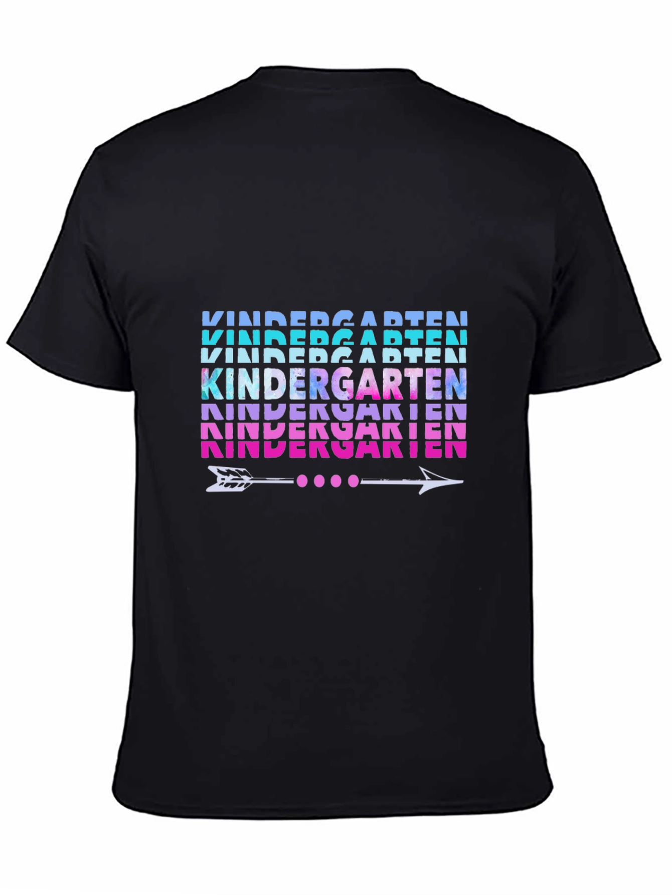 Black Kindergarten Arrow Graphic Tee view 4