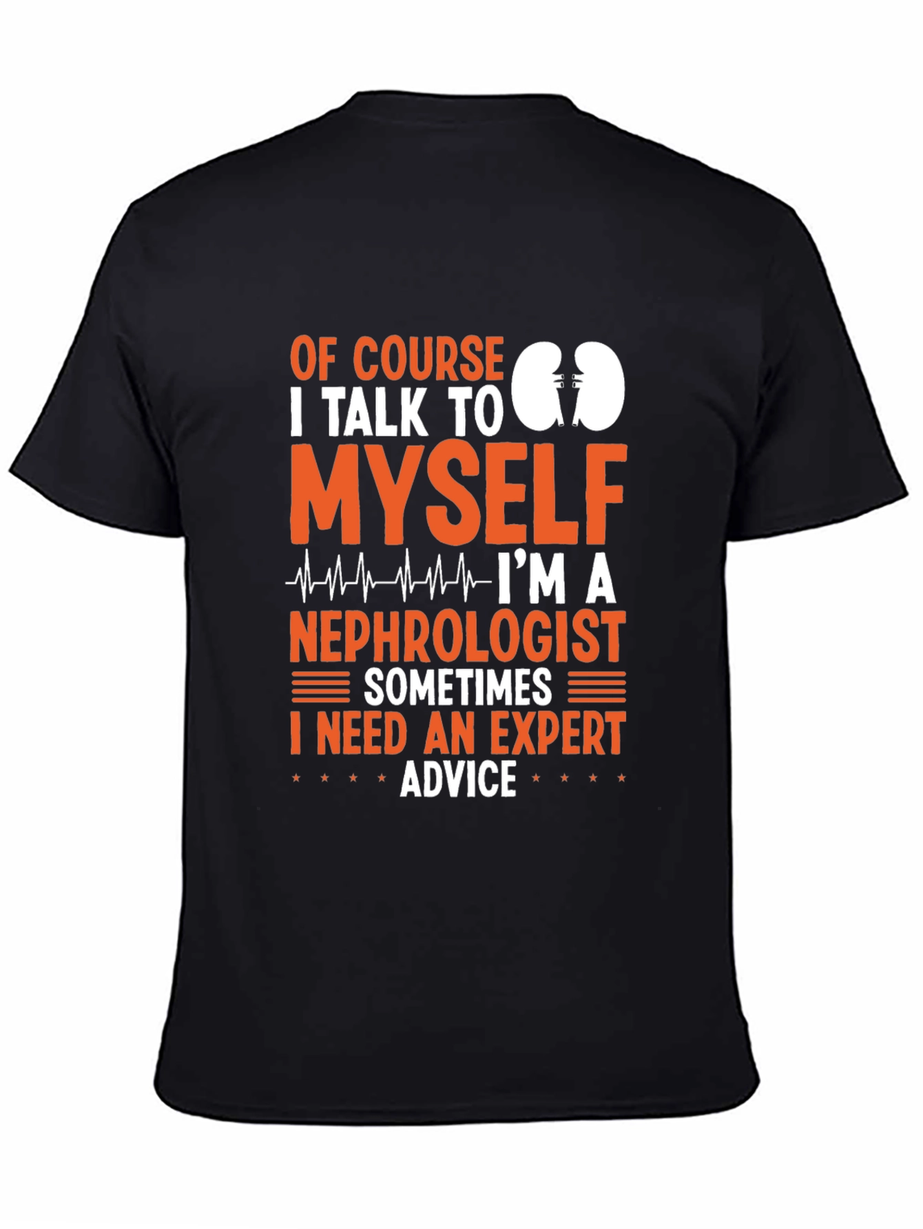 Black Nephrologist Expert Advice Graphic Tee view 4