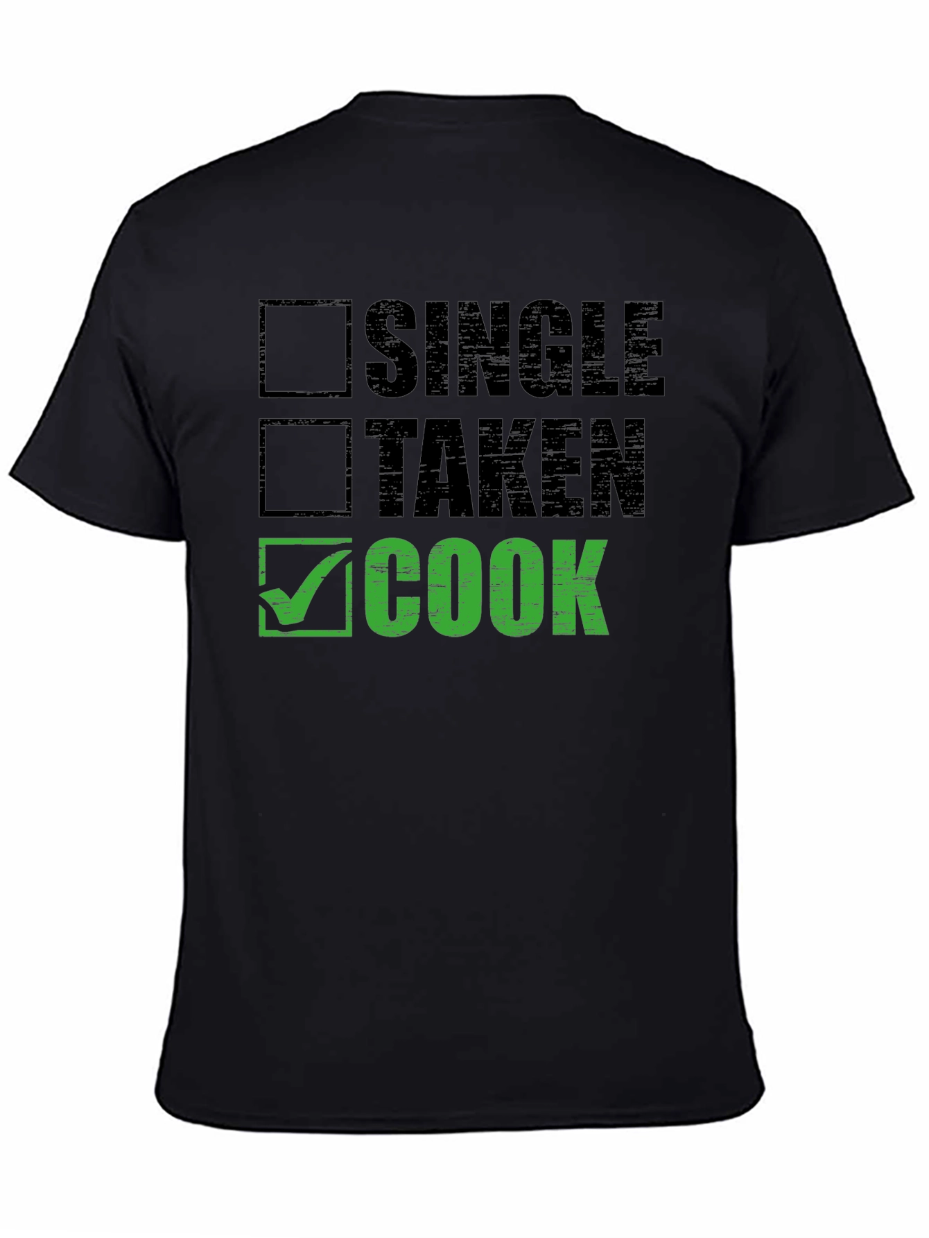 Black Single Taken Cook Graphic T-Shirt view 4