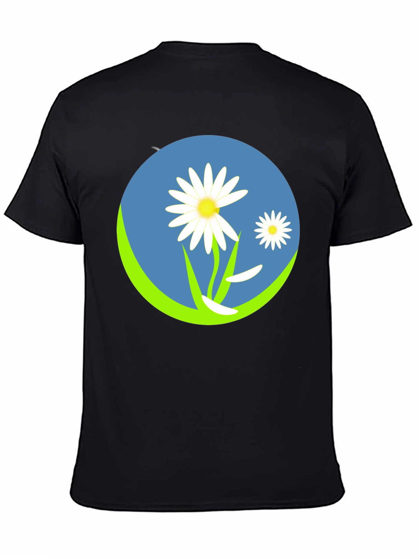 Daisy Circle Graphic Tee - Black - 4