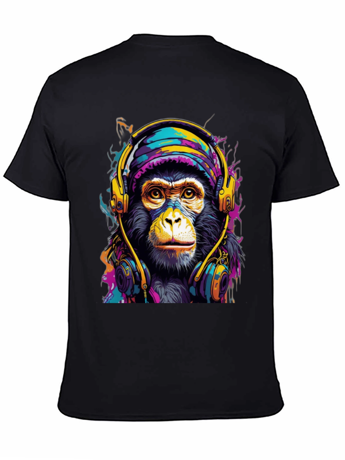 Black Monkey DJ Graphic Tee - Cool & Stylish view 4