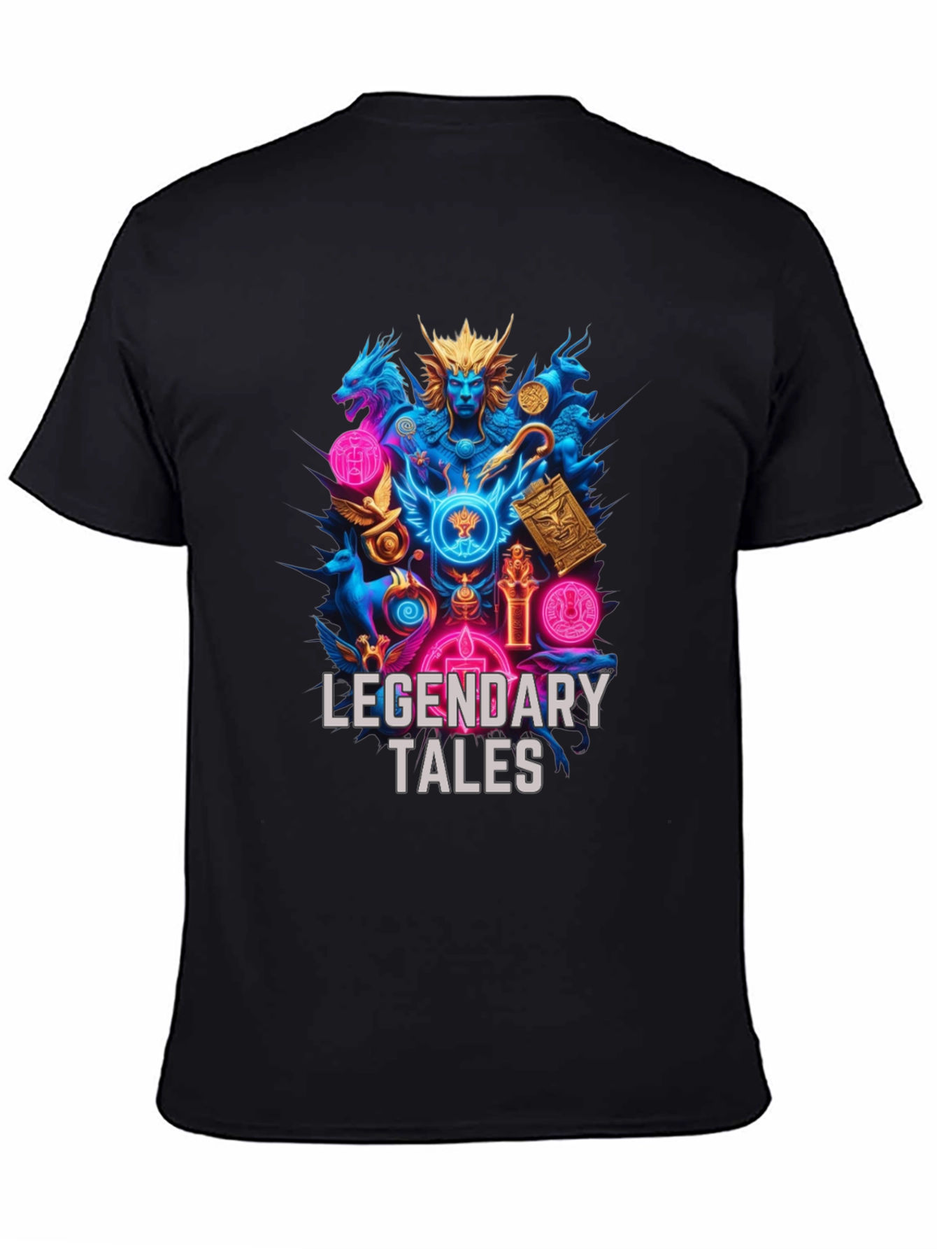 Black Legendary Tales Graphic Tee view 4