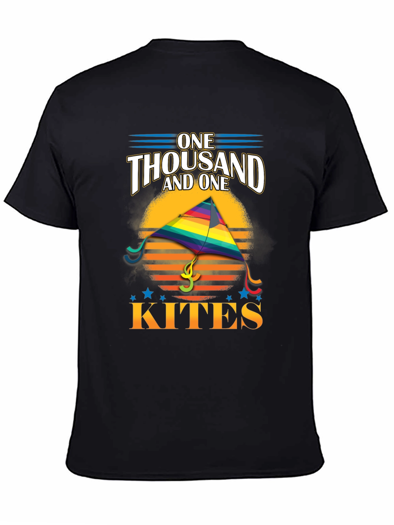 Black One Thousand and One Kites Graphic Tee view 4