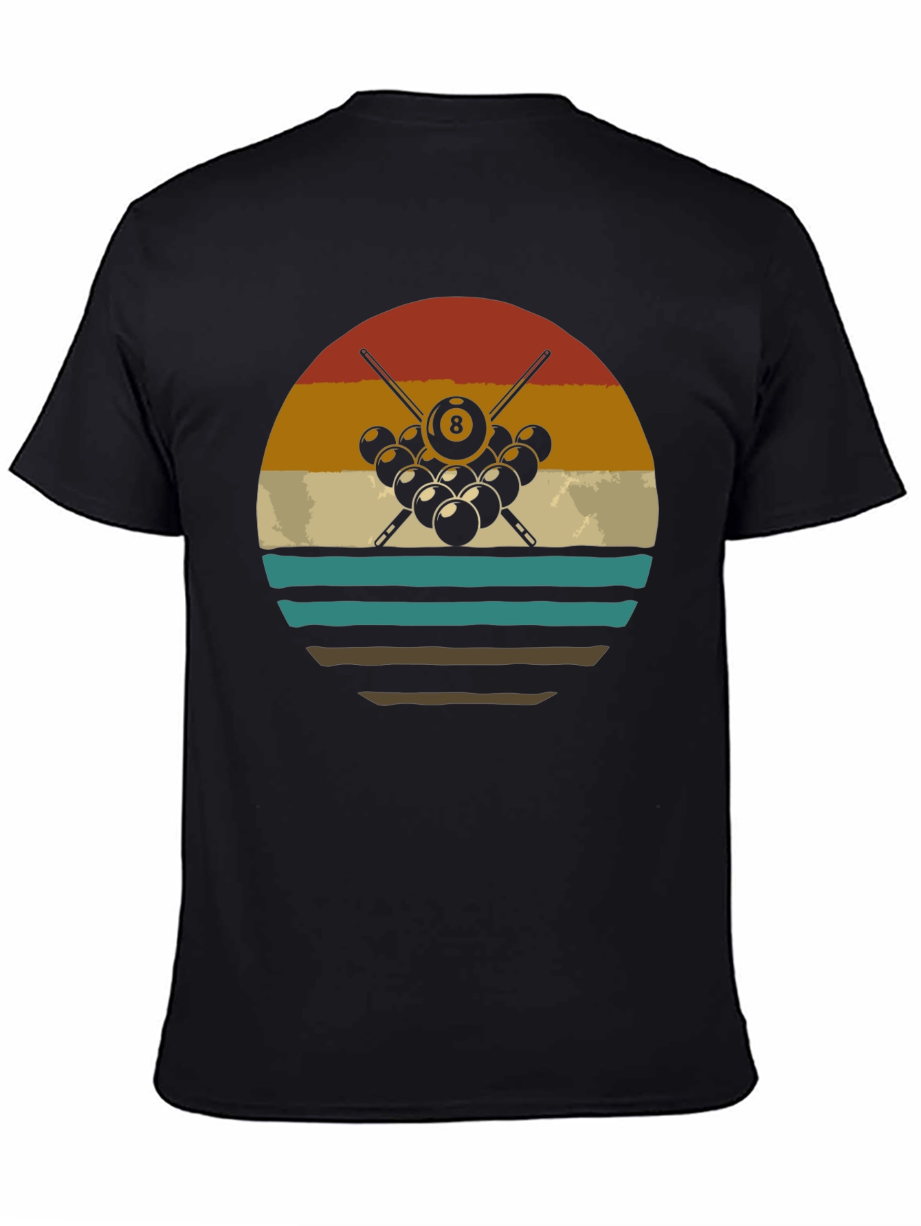 Vintage Billiards T-Shirt - 8 Ball Design - 4