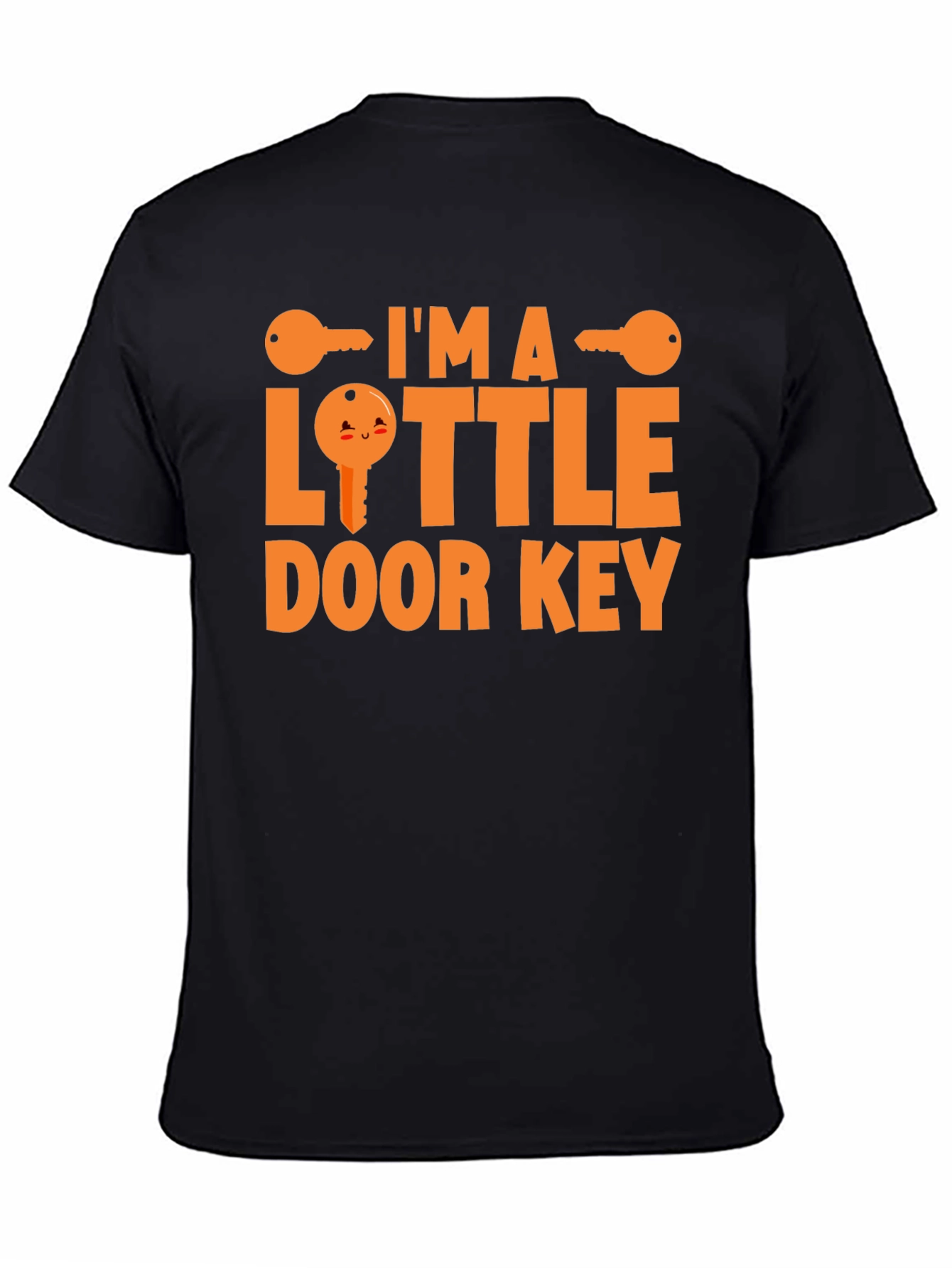 Black I'm a Little Door Key Funny Graphic Tee view 4