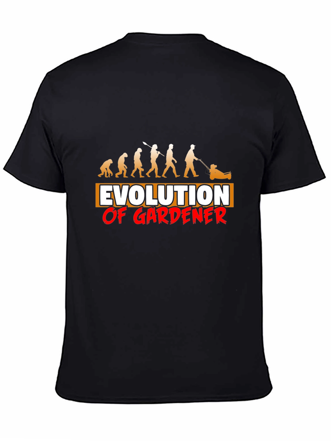 Black Evolution of Gardener Black Graphic Tee view 4