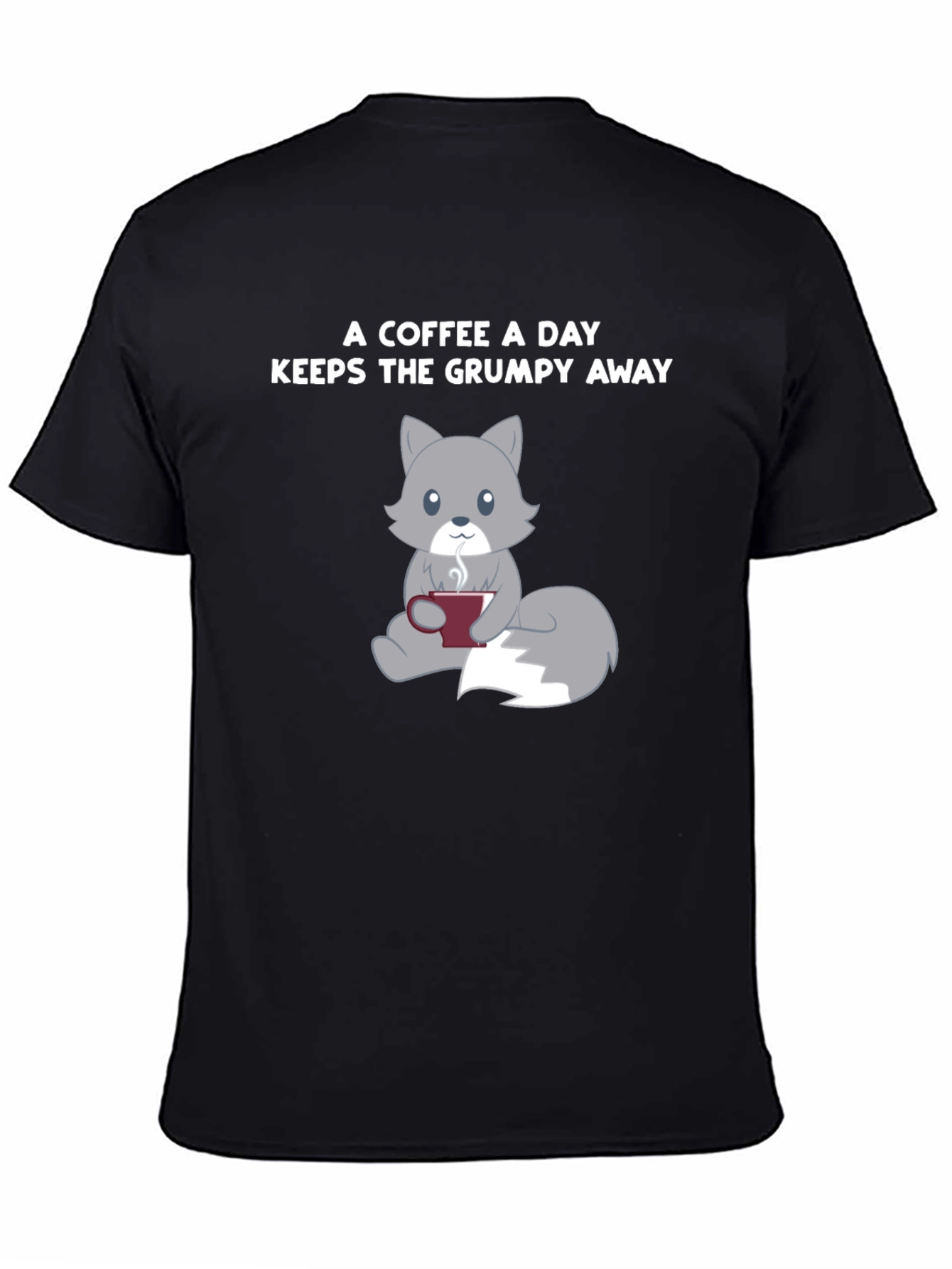 Black Coffee & Grumpy Away T-Shirt view 4