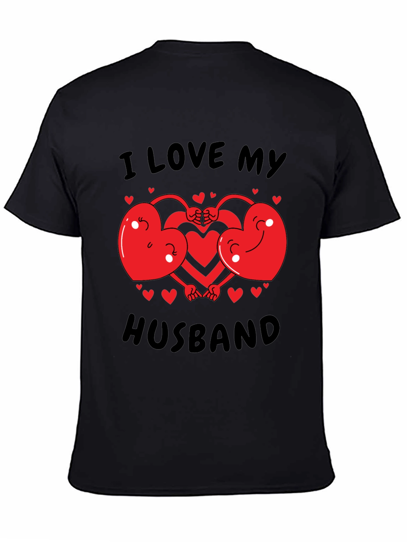 Black I Love My Husband Graphic T-Shirt view 4