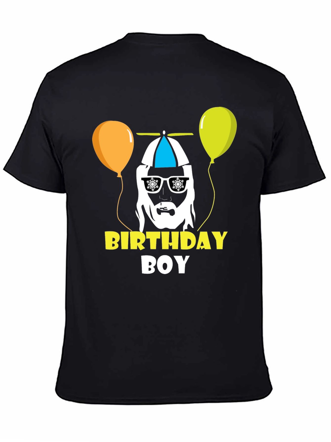 Black Birthday Boy Graphic Tee - Fun Party Shirt view 4