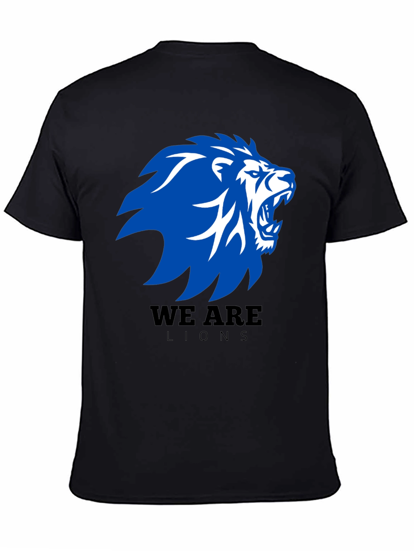 Black We Are Lions Graphic T-Shirt - Black view 4