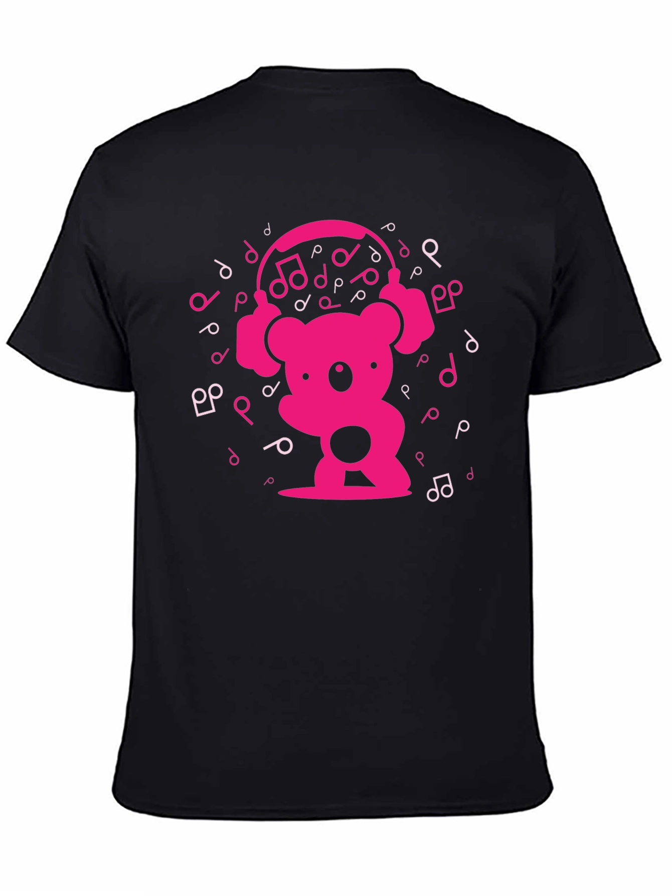 Black Koala Music T-Shirt - Black view 4