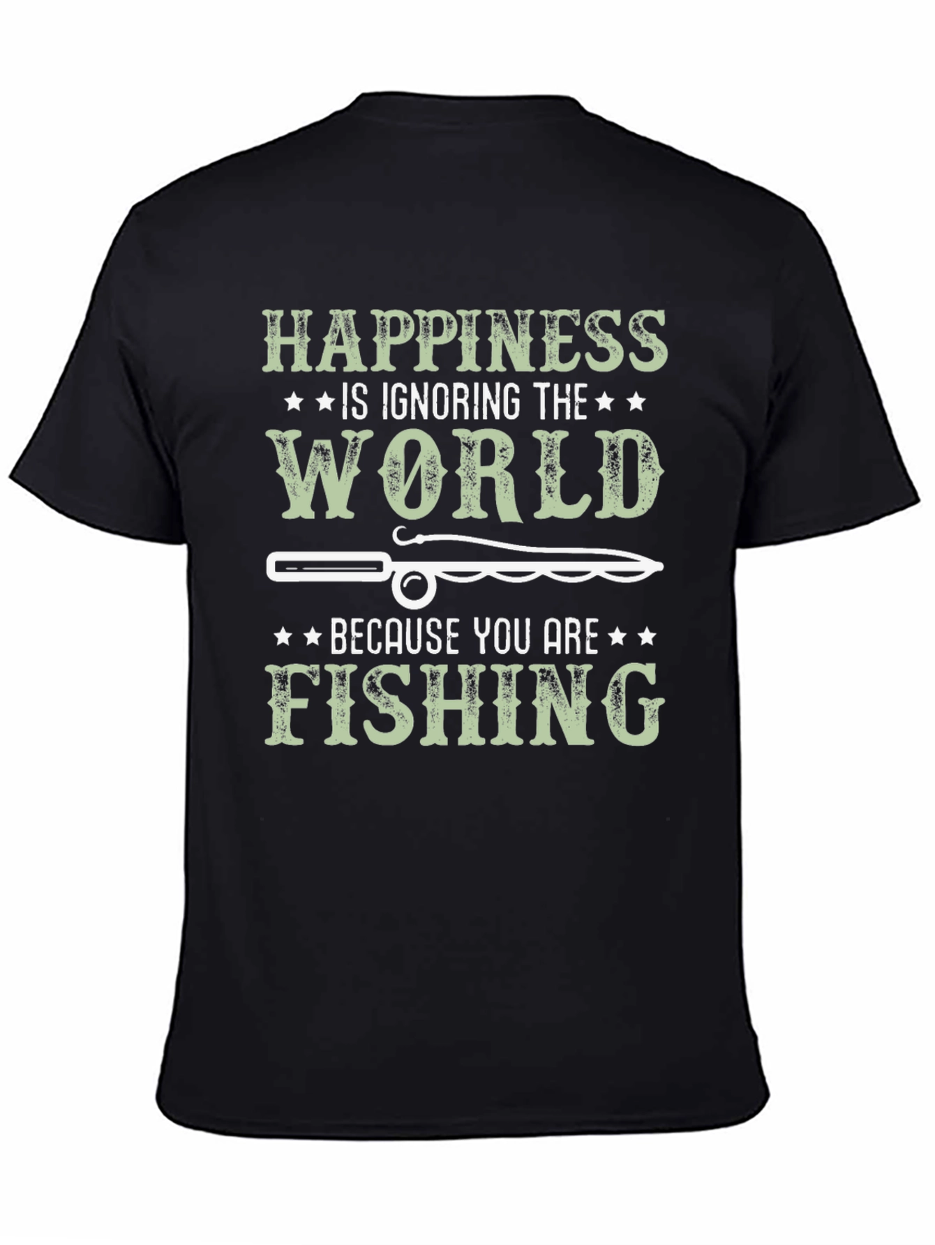 Happiness is Fishing T-Shirt - Angler's Dream! - 4